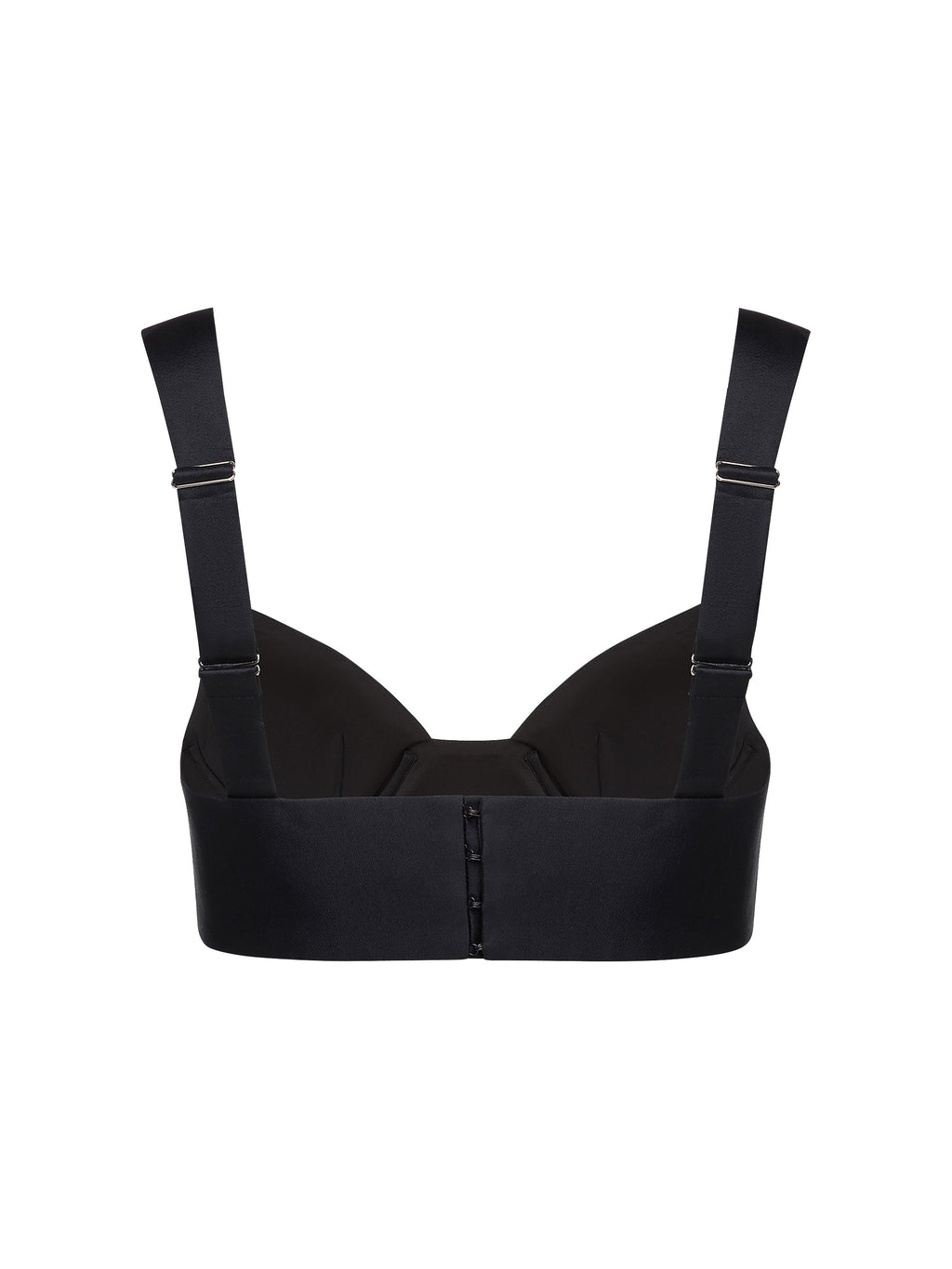 STRUCTURED SILK AND WOOL-BLEND BRALETTE TOP