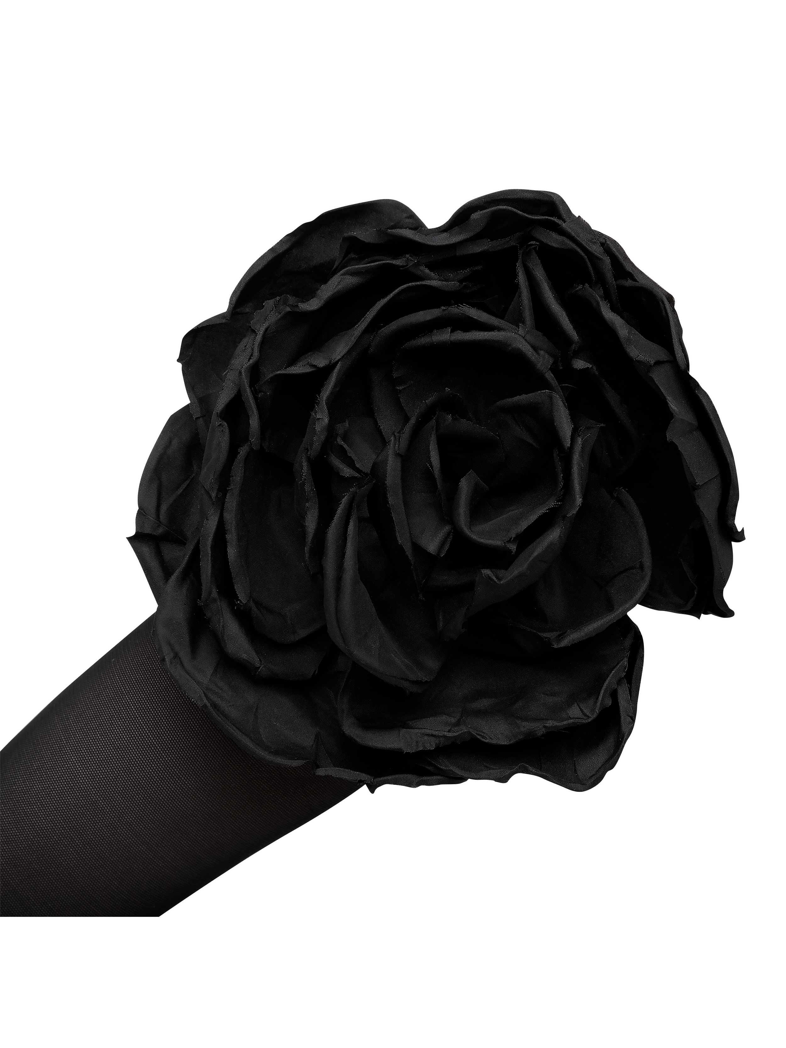 FINGERLESS GLOVES WITH FLORAL EMBELLISHMENTS