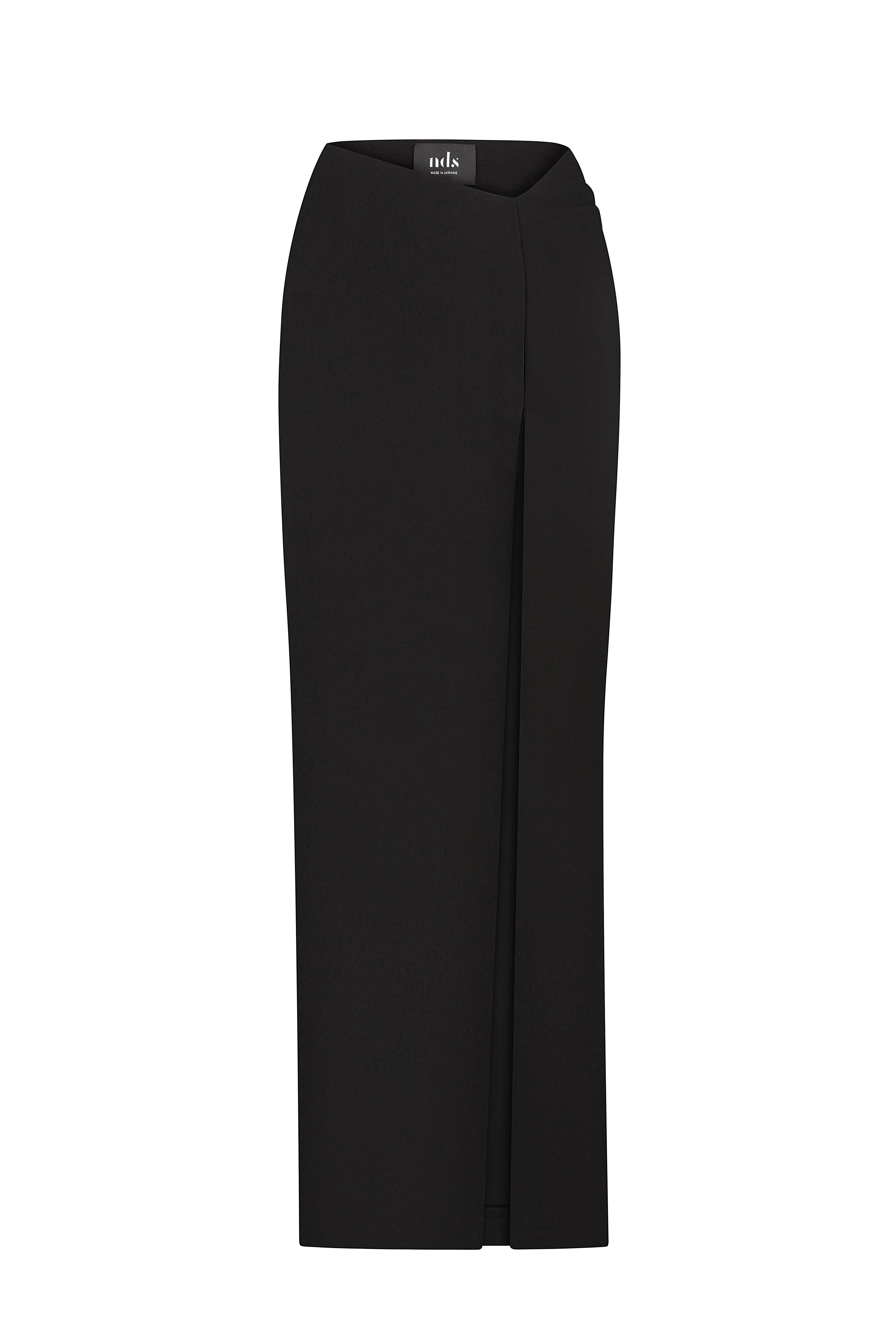 Cutout Maxi Skirt in Black