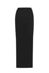 Cutout Maxi Skirt in Black
