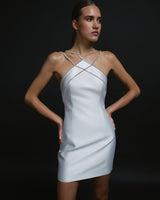 Crystal-Trim Silk Wool Mini