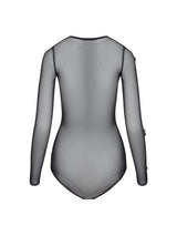 Embellished Mesh Bodysuit
