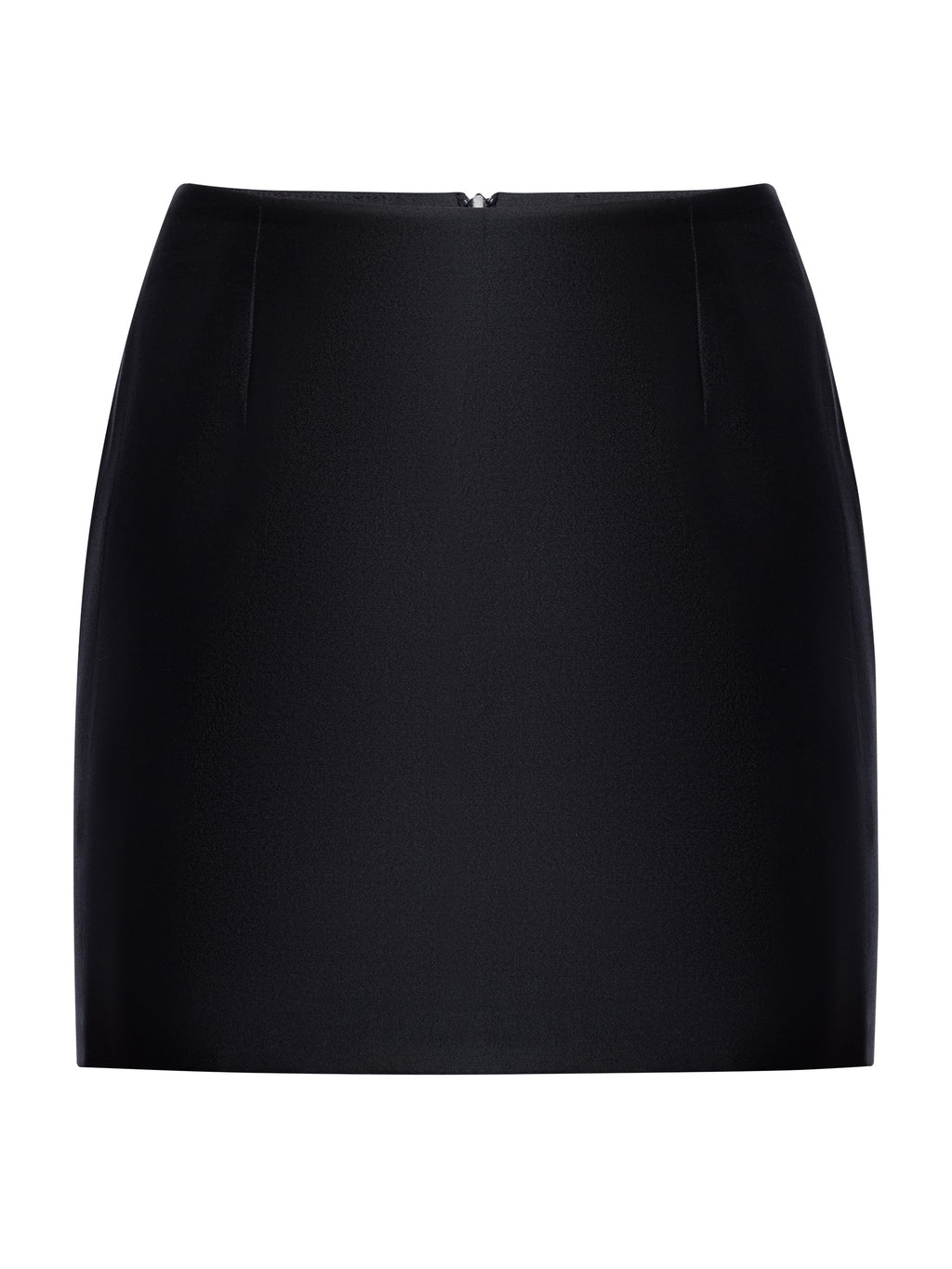 Silk-blend mini skirt