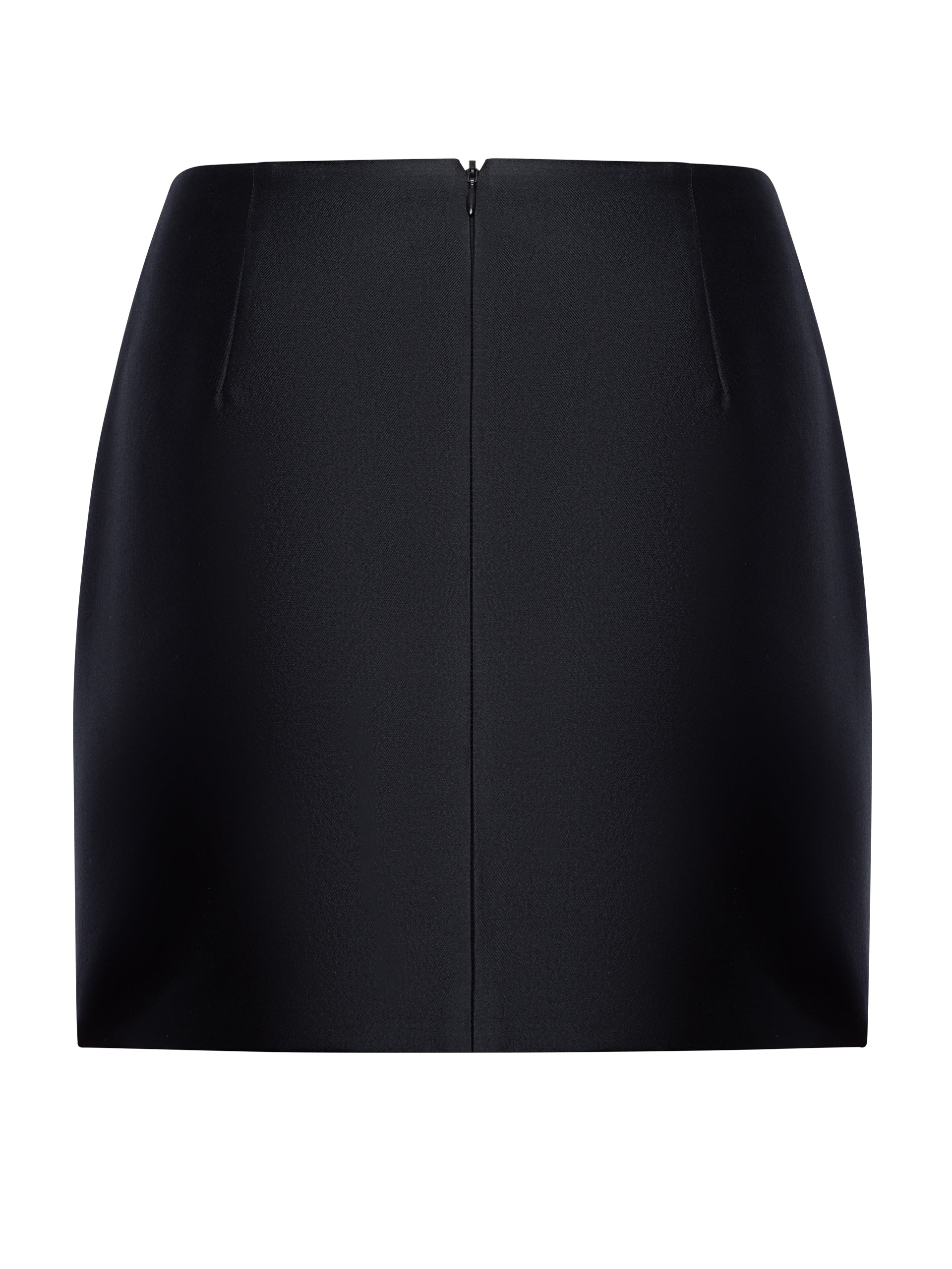 Silk-blend mini skirt