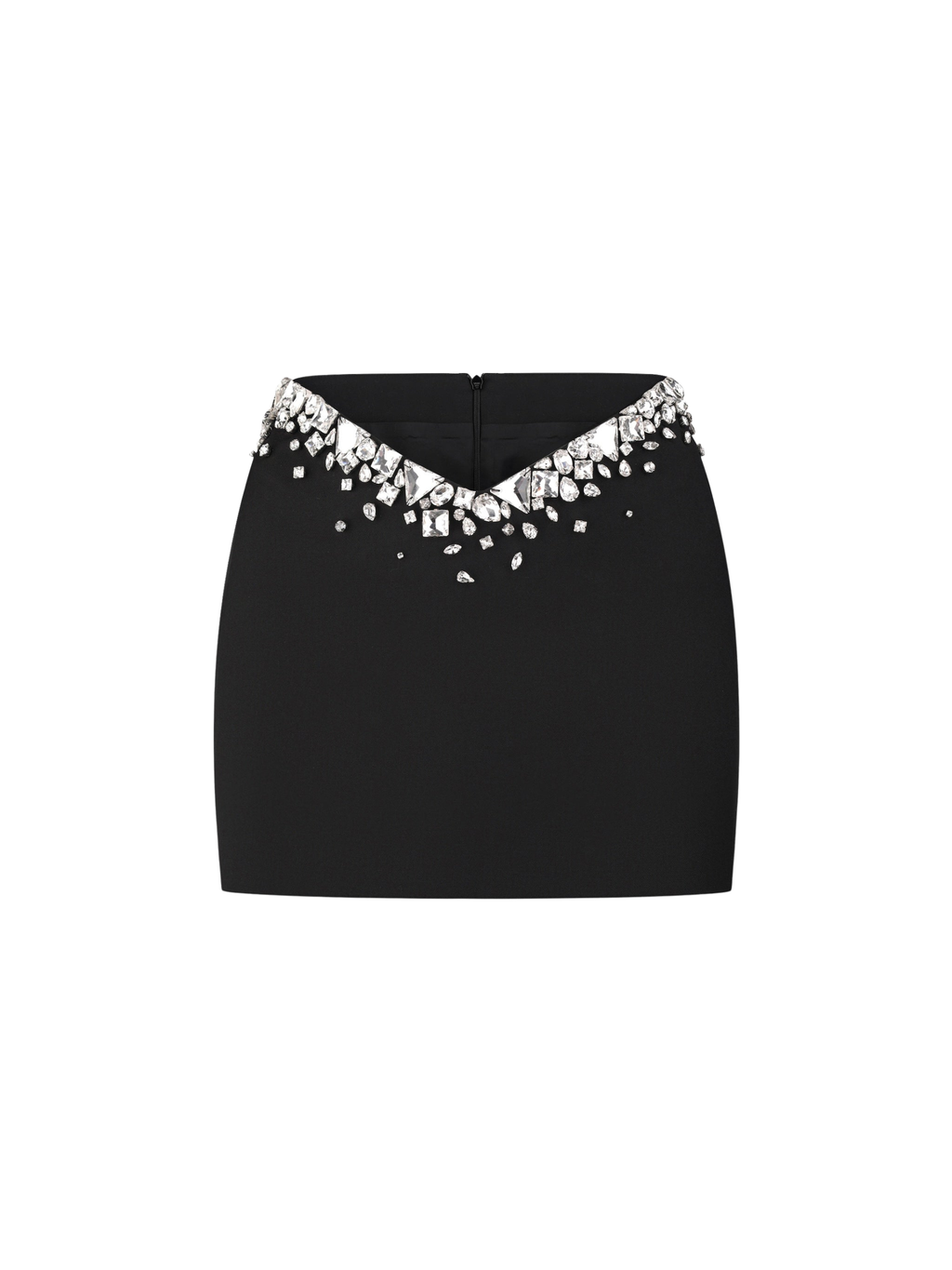 Cutout Crystal-Embellished Mini Skirt