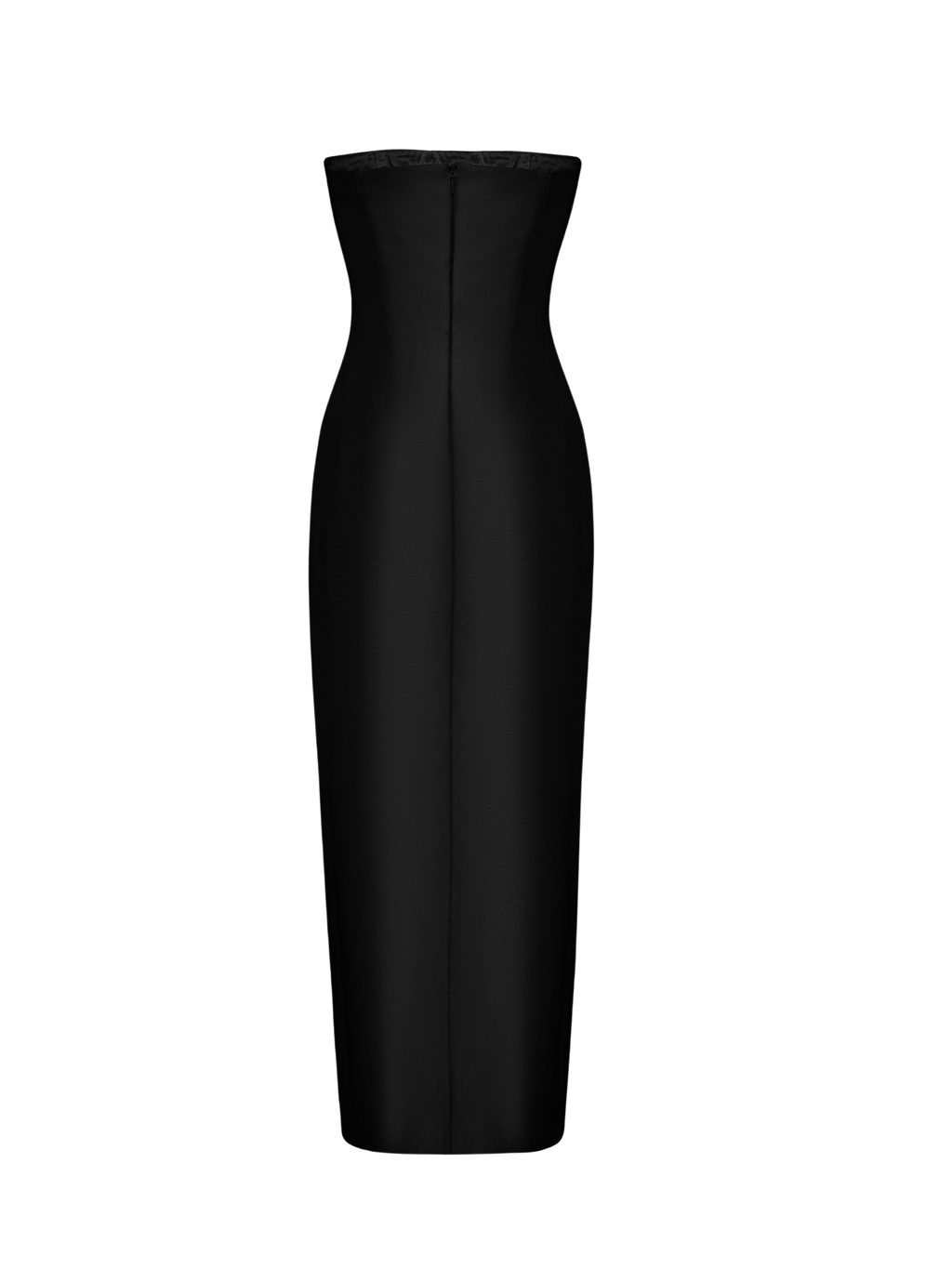Crystal Strapless Maxi Dress in Black