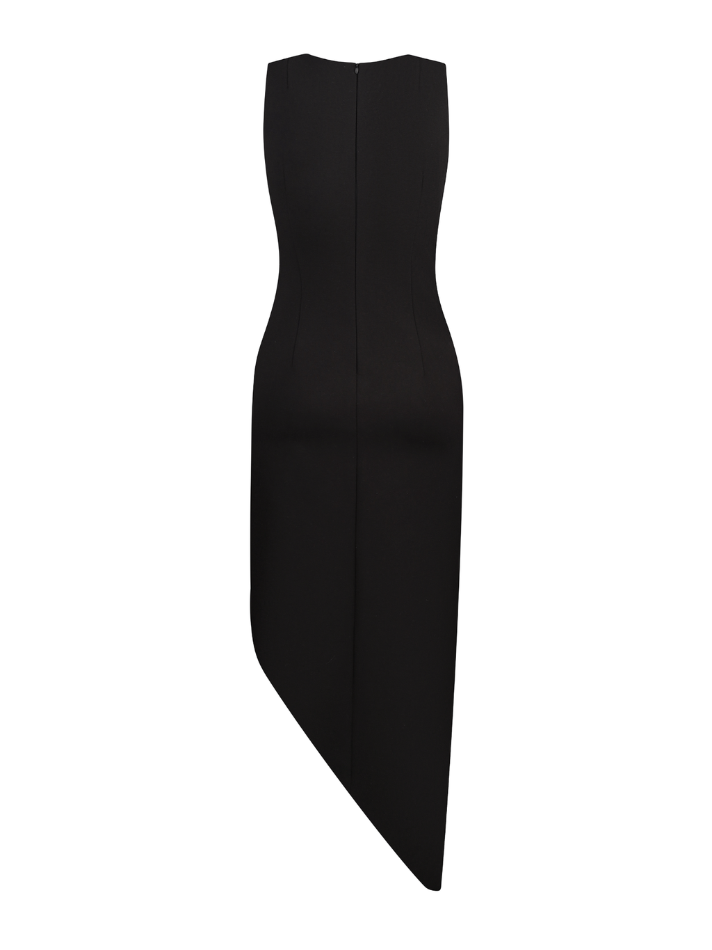 SAMPLE: Crystal Rose Detailed High-Slit Black Dress