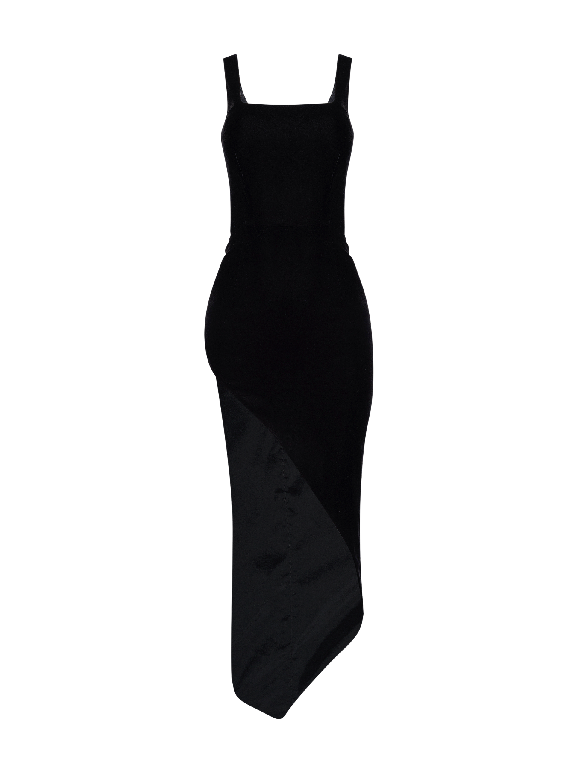 Open-Side Asymmetrical Maxi Dress