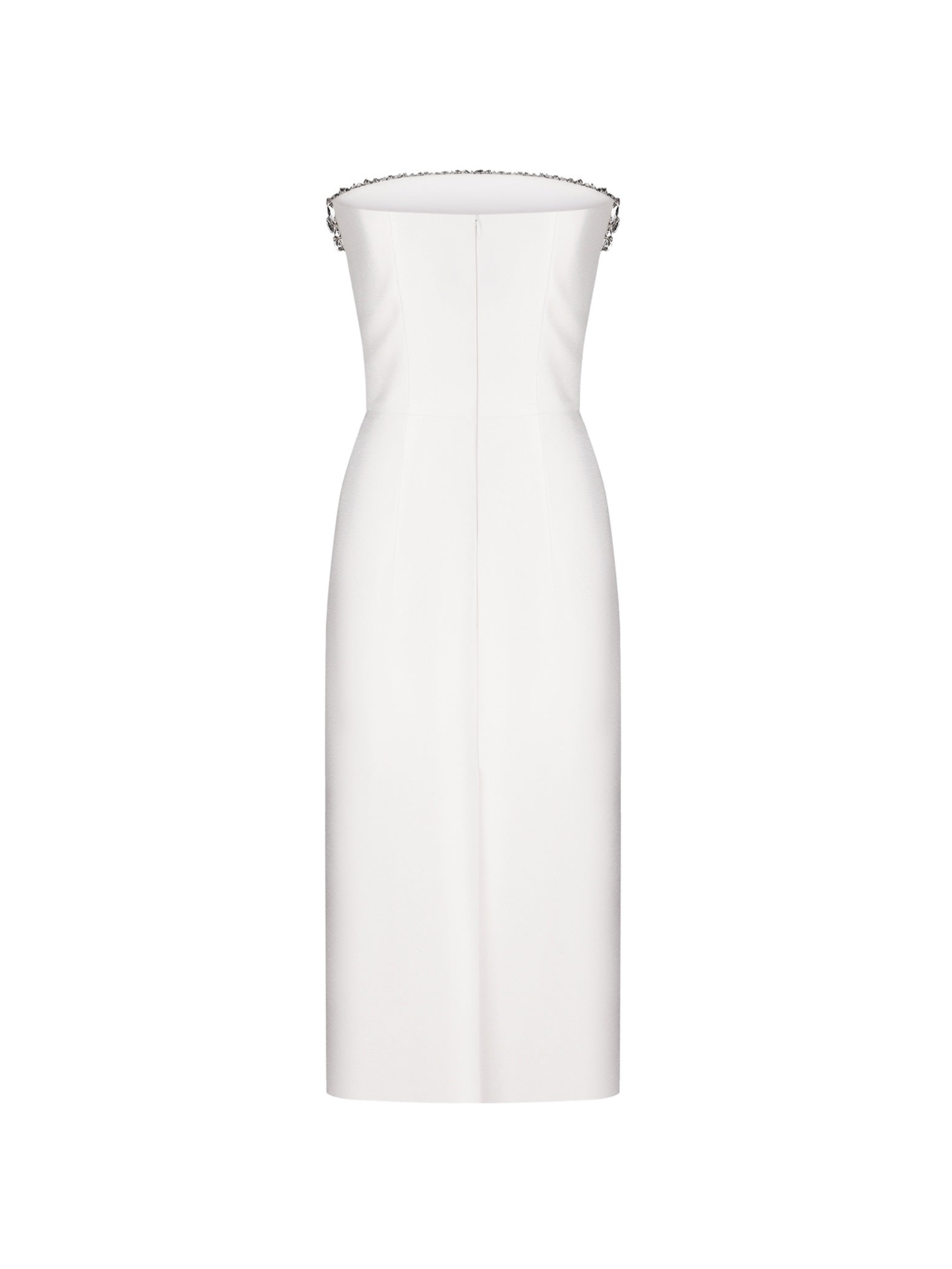 Crystal-Embellished Midi Dress