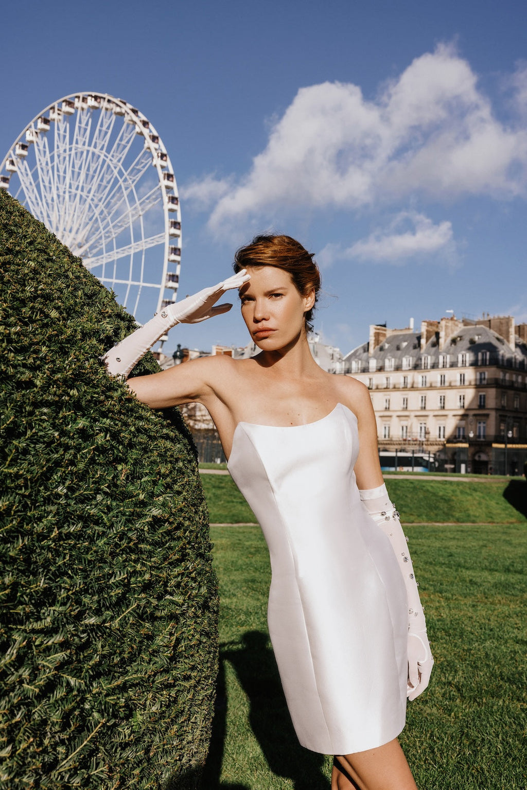 Crystal Opera Length Gloves