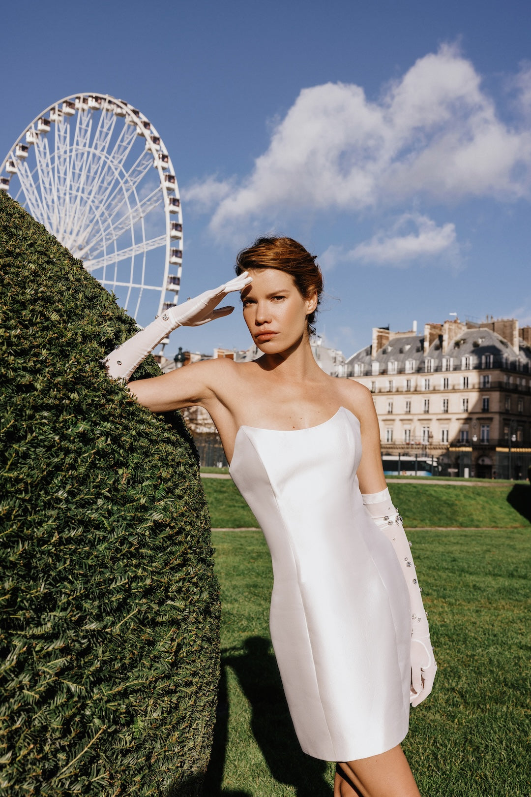 Crystal Opera Length Gloves