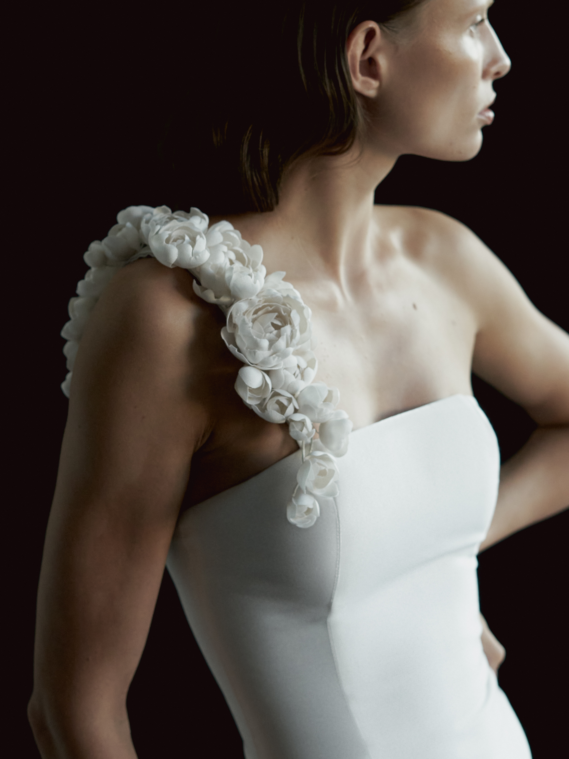 Floral Silk and Wool Mini Dress