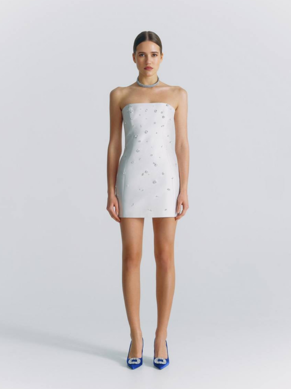 Crystal Strapless Mini Dress