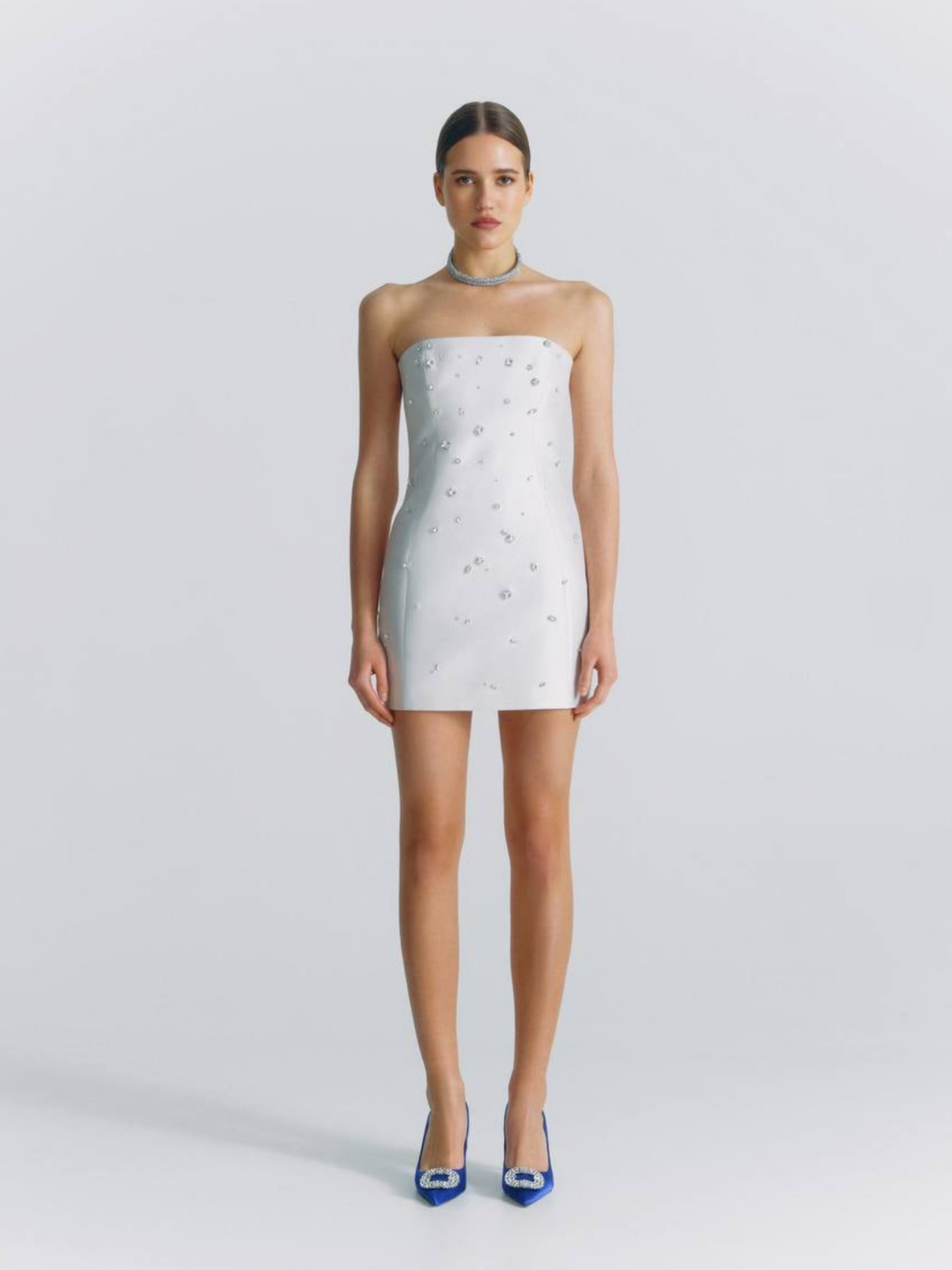 Crystal Strapless Mini Dress