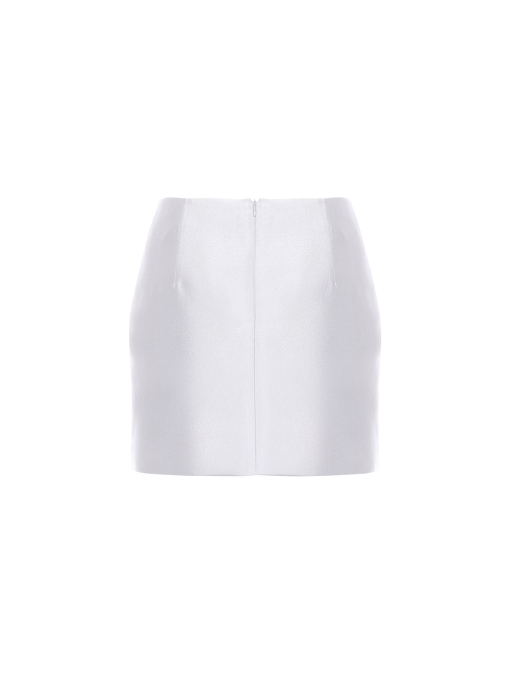 Crystal-Embellished Mini Skirt in White