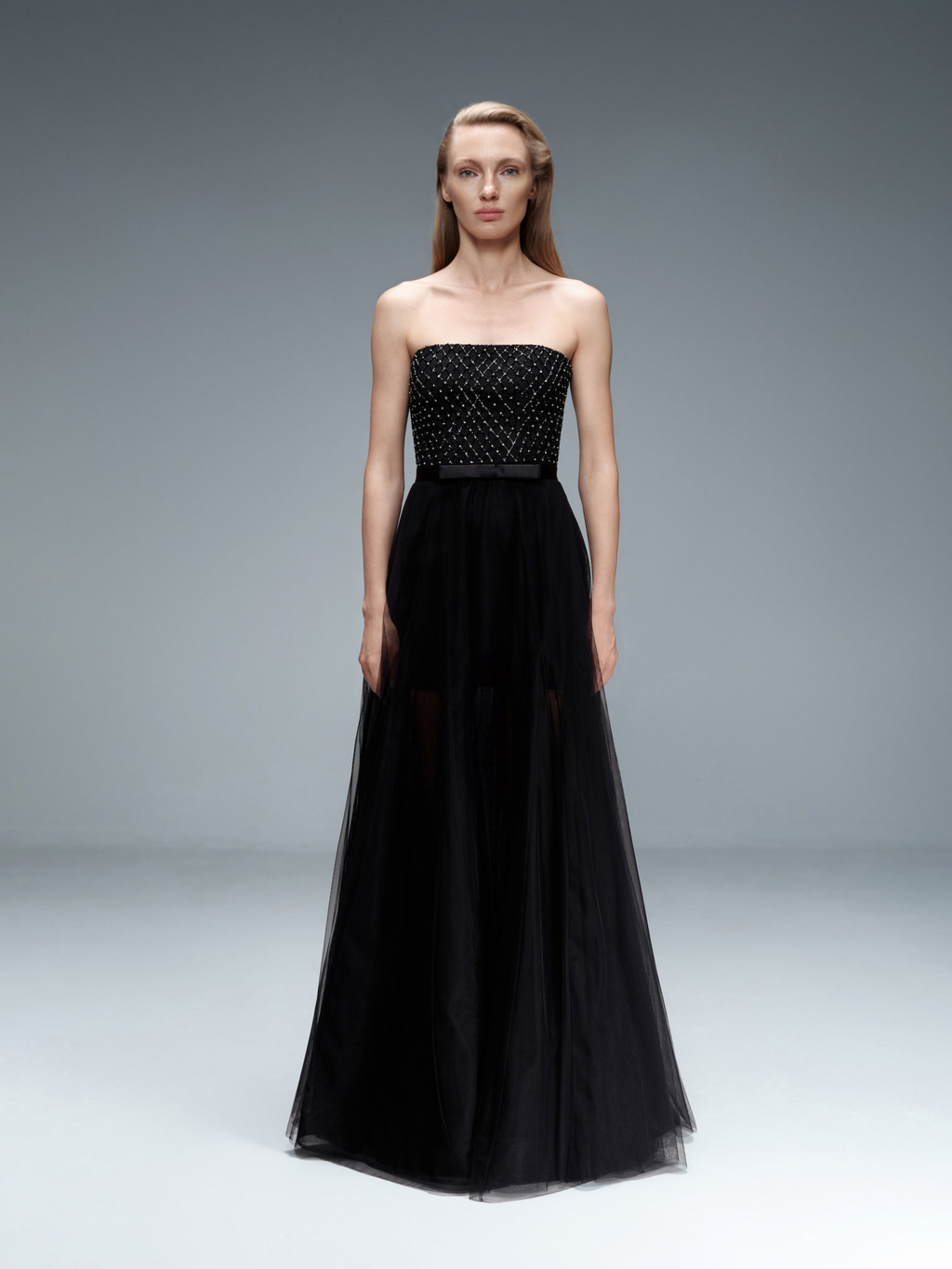 Embroidered Tulle Dress