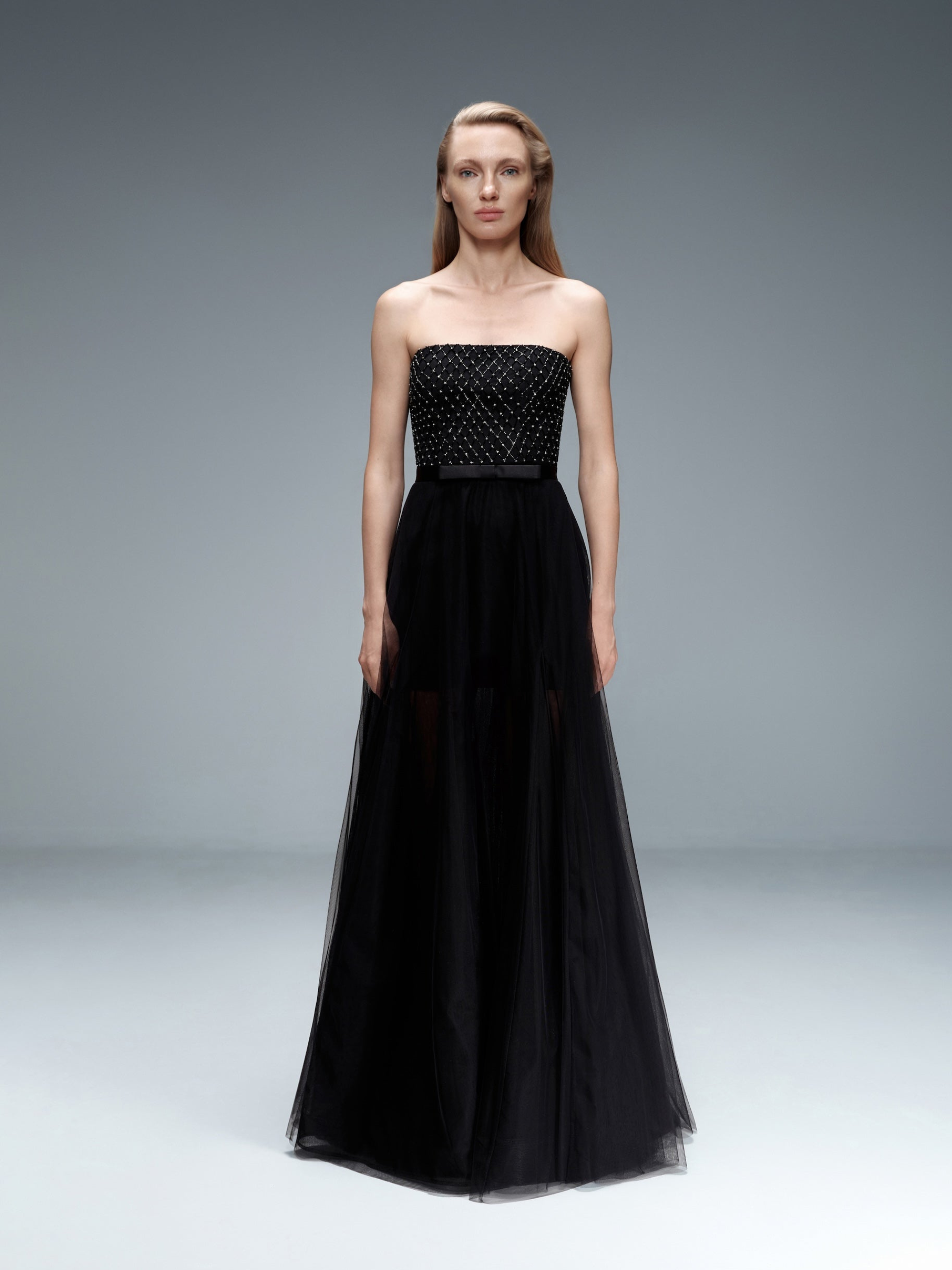 Embroidered Tulle Dress