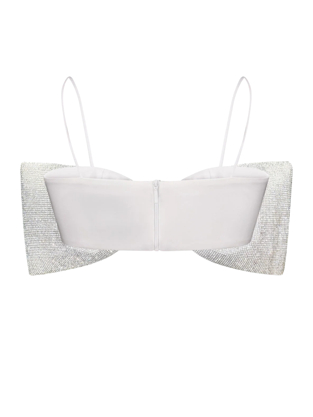 Rhinestone Detailed Bow Top