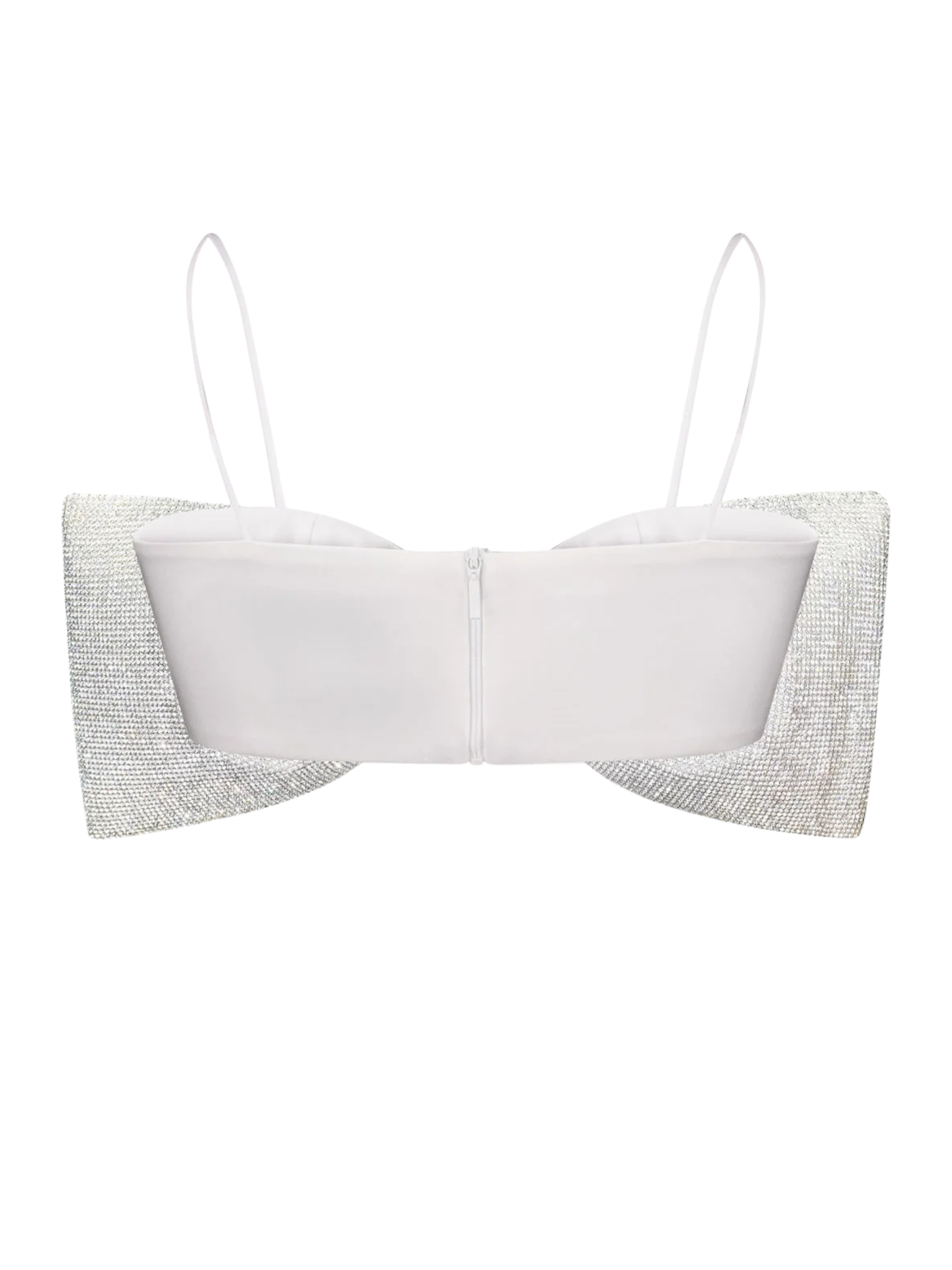 Rhinestone Detailed Bow Top