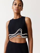 Cutout Embellished Top