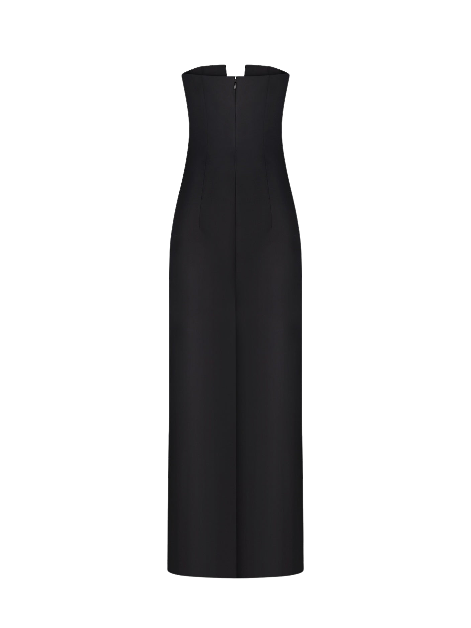 Plunge Neckline Bow-Detailed Maxi Dress
