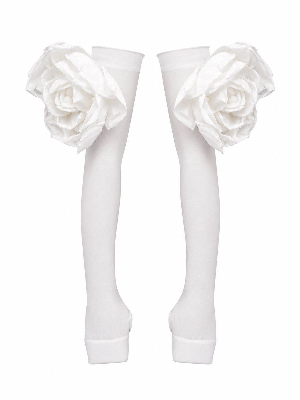 Signature Dispersed Floral Glove in White