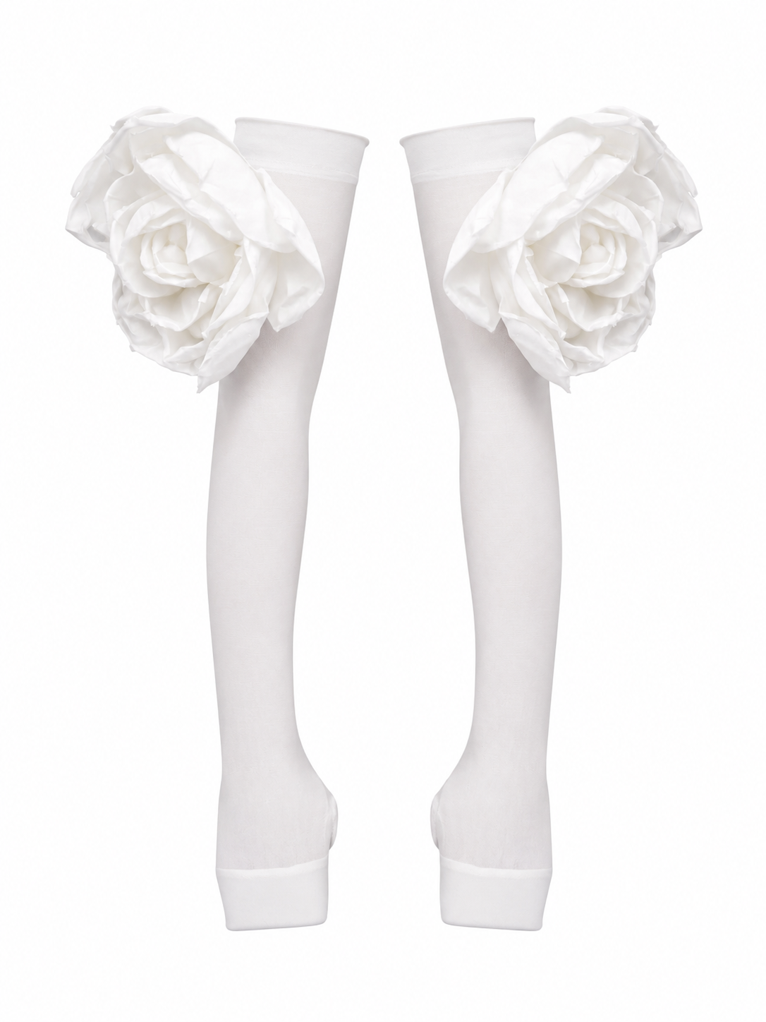 Signature Dispersed Floral Glove in White