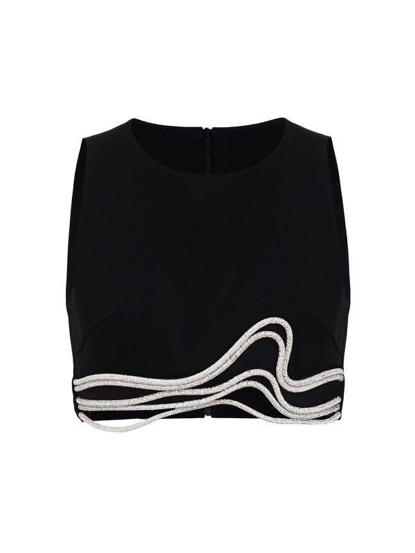 Cutout Embellished Top
