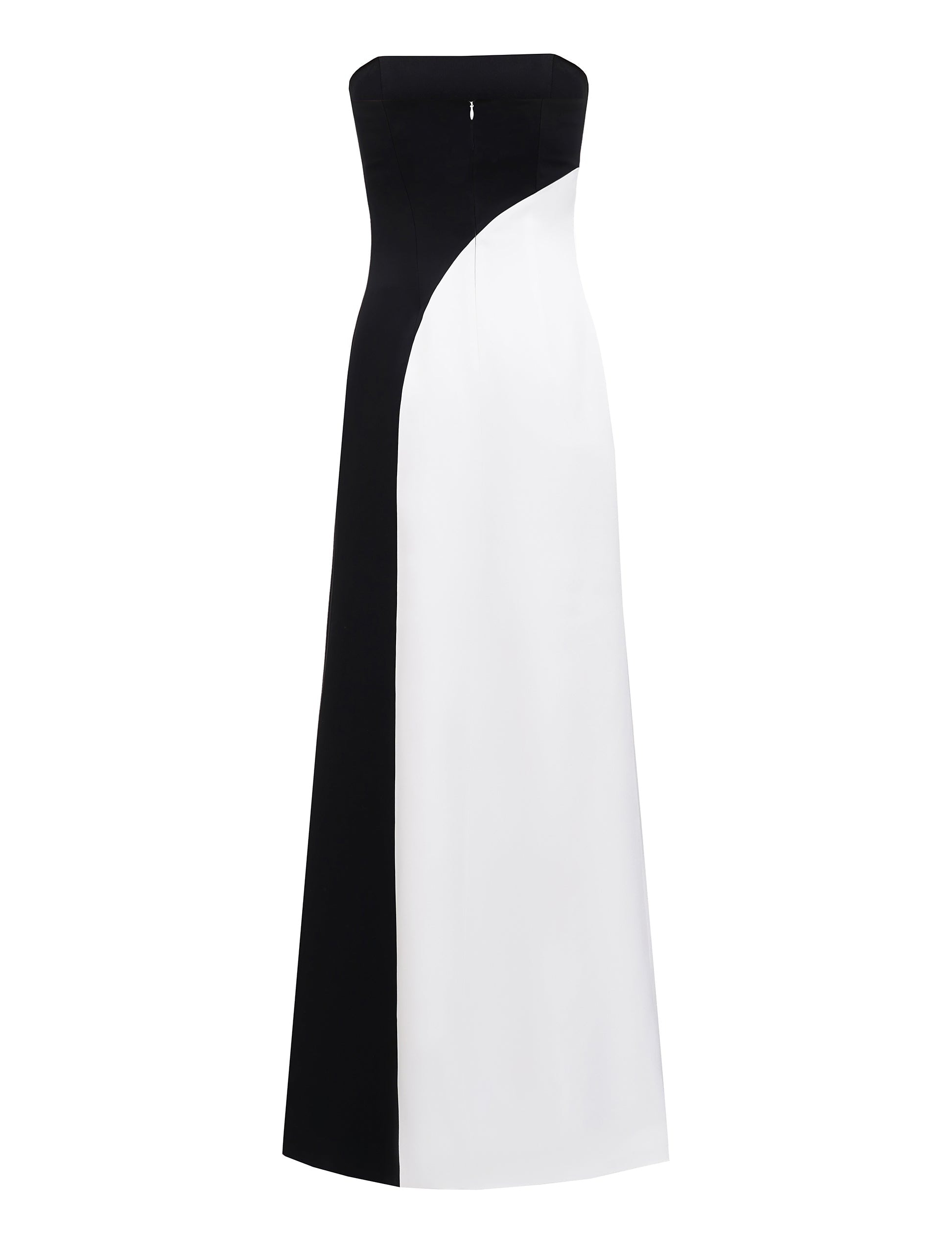 Strapless Two-Toned Maxi Dress