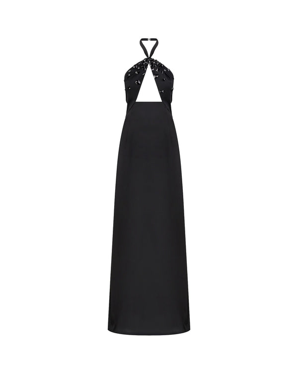 Embellished Cutout Maxi Dress
