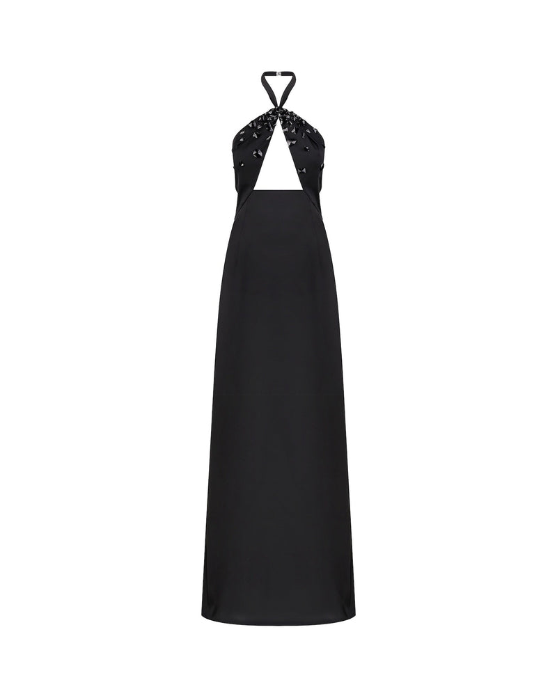 Embellished Cutout Maxi Dress