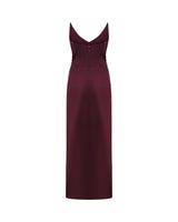 Crystal Embellished V-Neck Strapless Gown