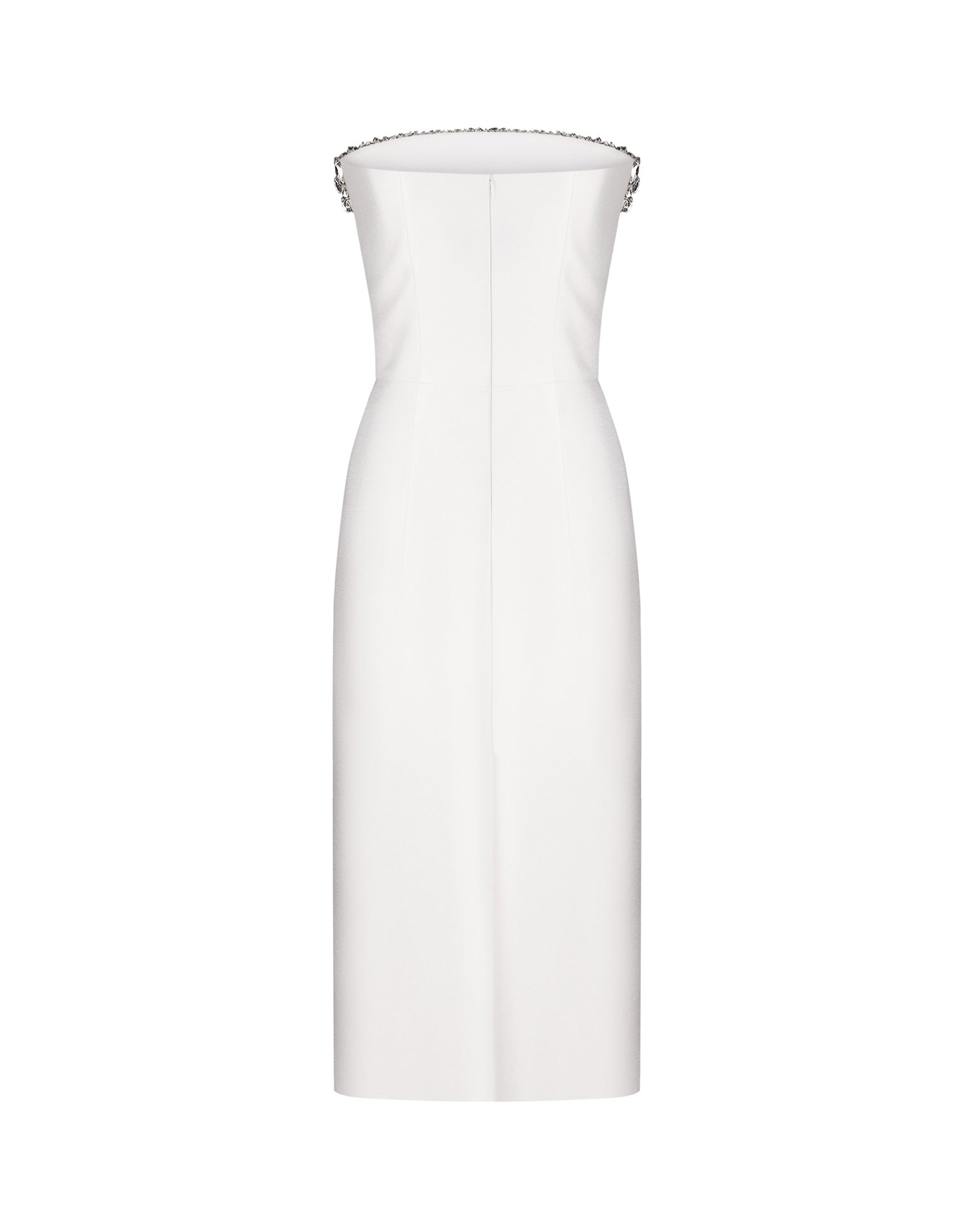 Crystal-Embellished Midi Dress