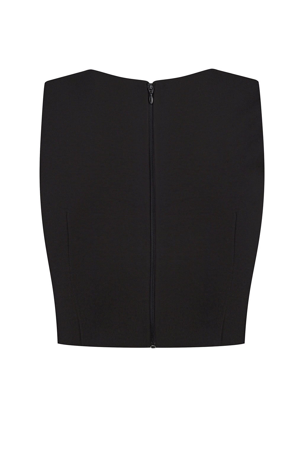 Side Cutout Top with Crystal Rose Detail