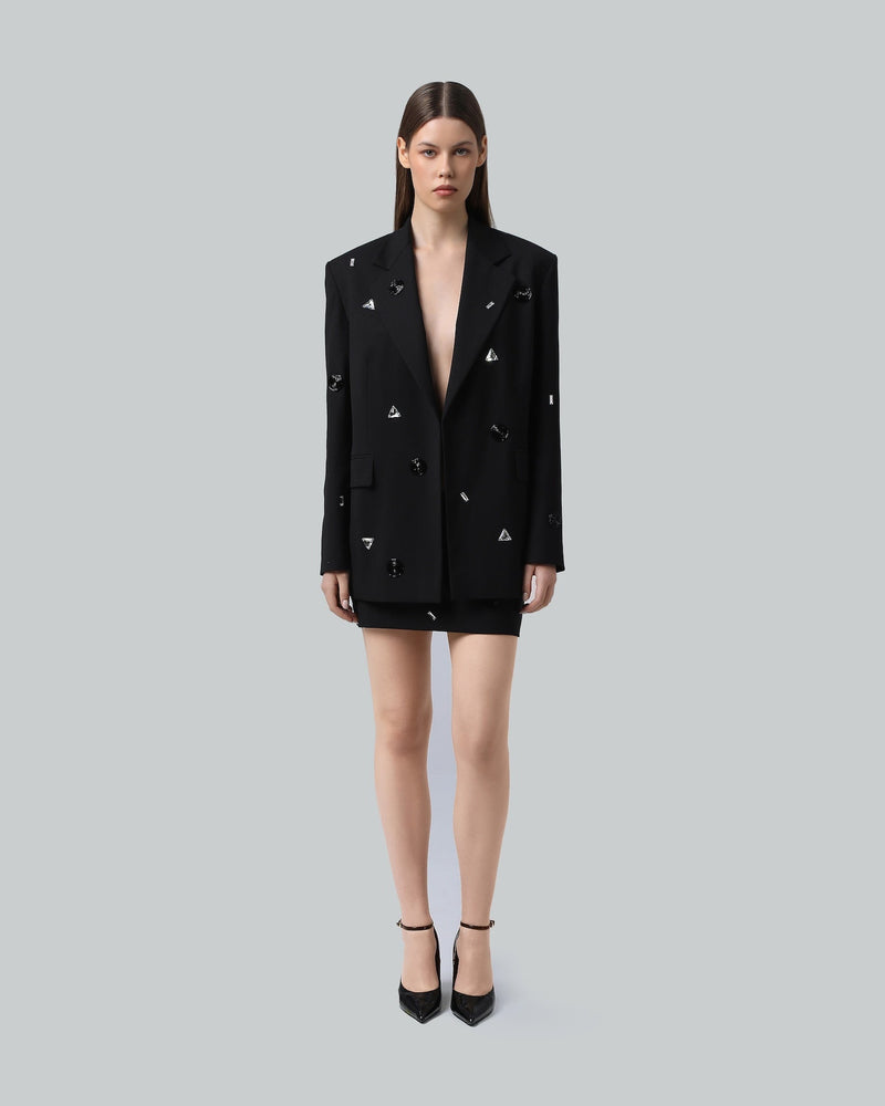Oversized Embellished Blazer