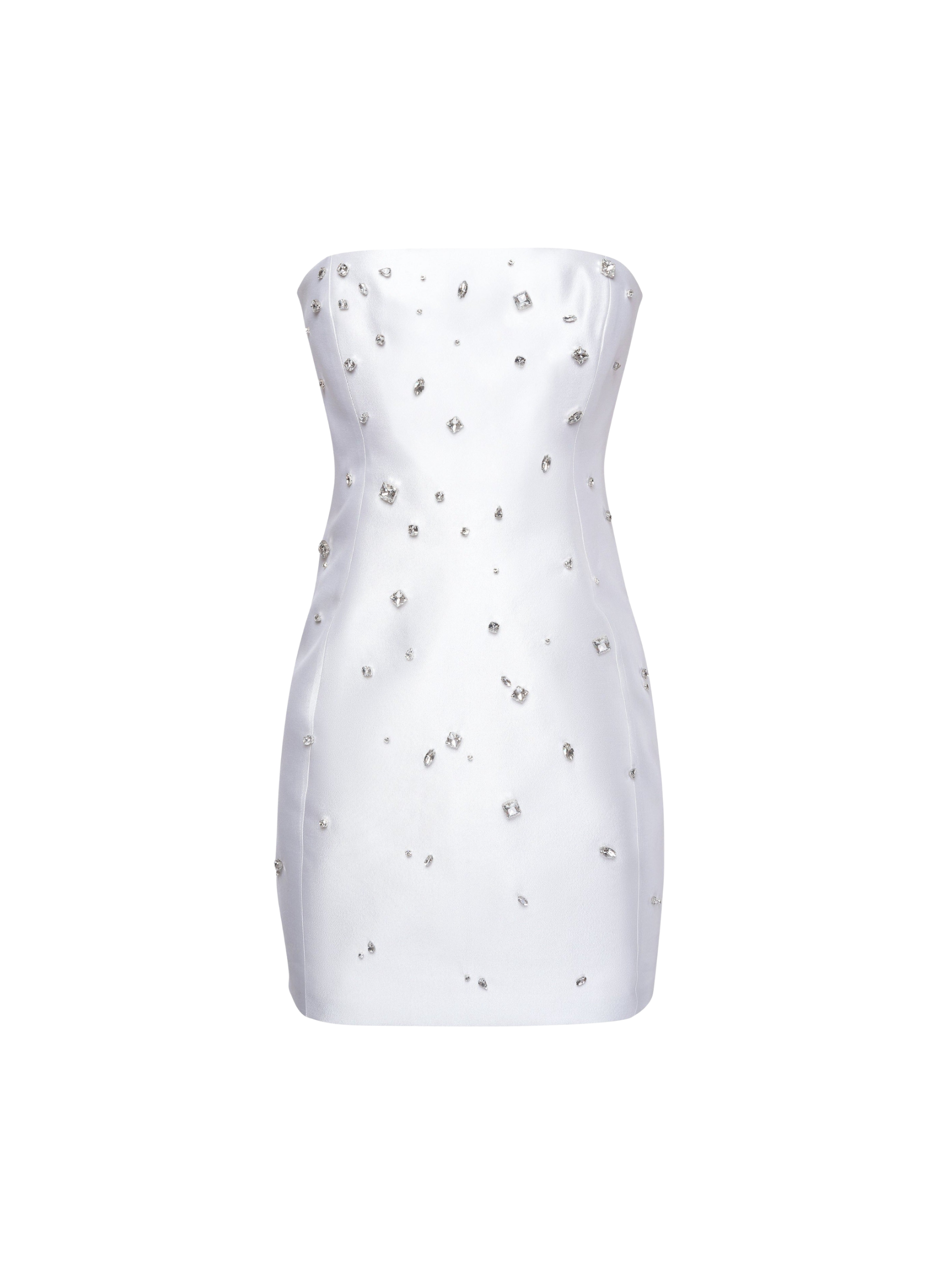 Crystal Strapless Mini Dress - 12 Crystal Strapless Mini Dress - 12