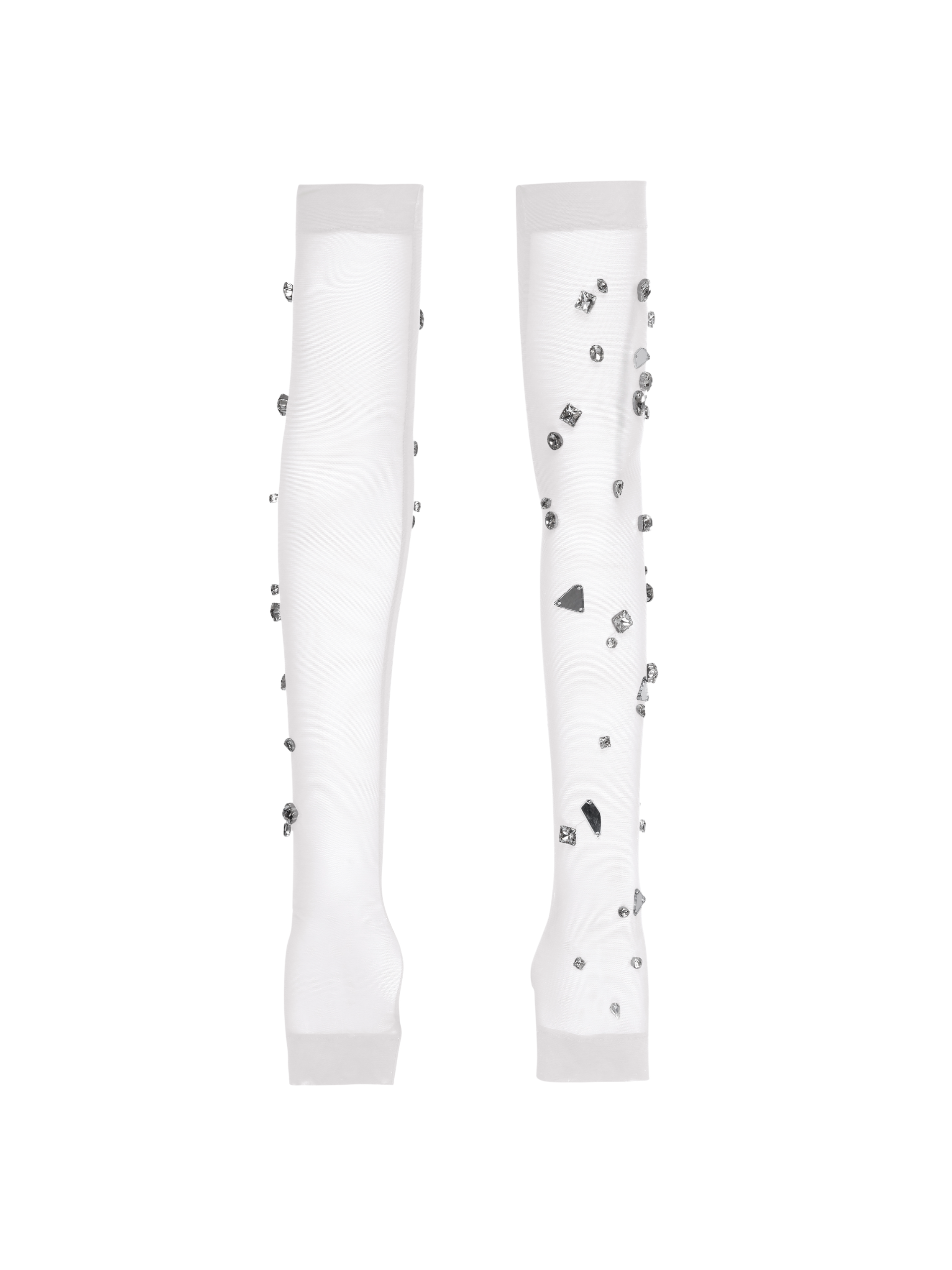 Crystal Opera Glove in White