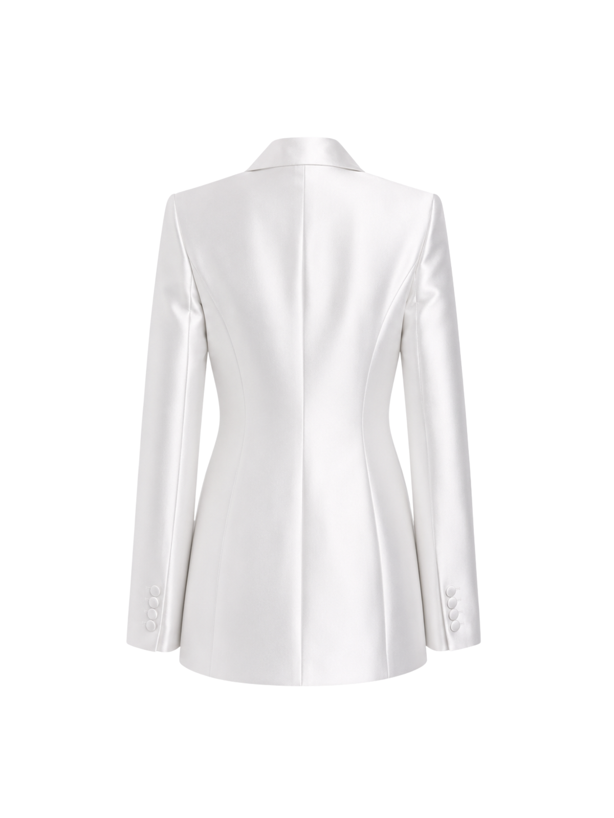 Tailored Silk Wool Blazer